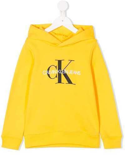 Calvin Klein Kids logo-print hooded sweater IU0IU00073