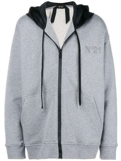 Nº21 colorblocked hood hoodie N1ME0716334