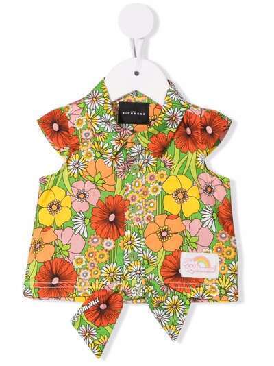 John Richmond Junior sleeveless floral-print shirt