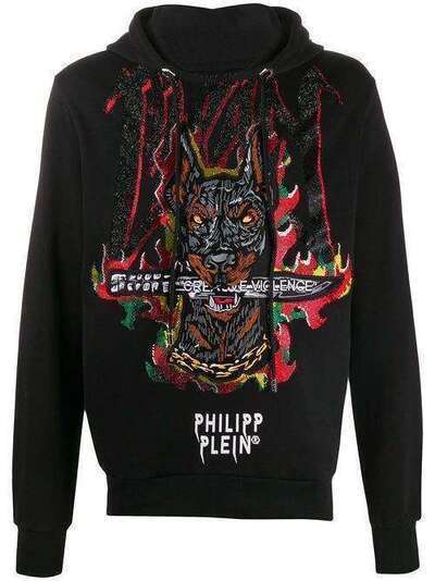 Philipp Plein худи с вышивкой P20CMJB1895PJO002N