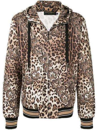 Dolce & Gabbana худи с леопардовым принтом I9443MG7WFI