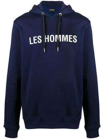 Les Hommes худи свободного кроя с логотипом LIH402756P
