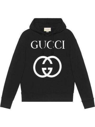 Gucci толстовка с капюшоном и логотипом 475374X3Q25