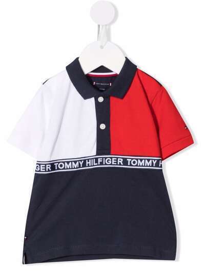 Tommy Hilfiger Junior рубашка поло в стиле колор-блок