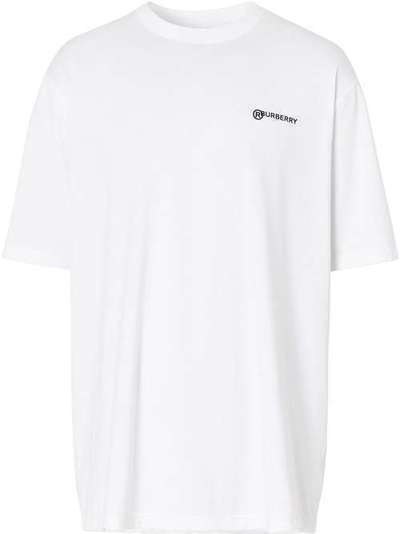 Burberry футболка оверсайз с принтом Location 8024357