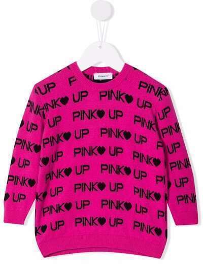 Pinko Kids джемпер вязки интарсия с логотипом