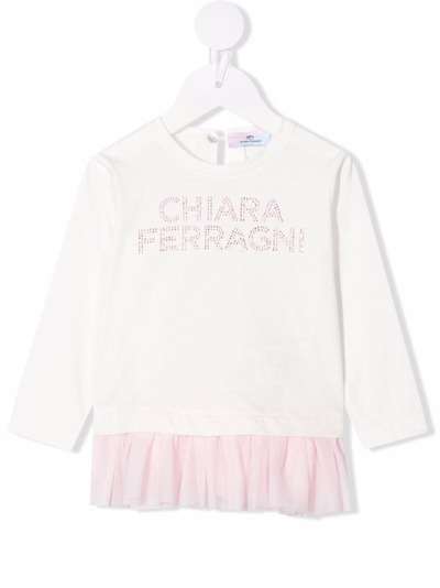 Chiara Ferragni Kids джемпер с логотипом