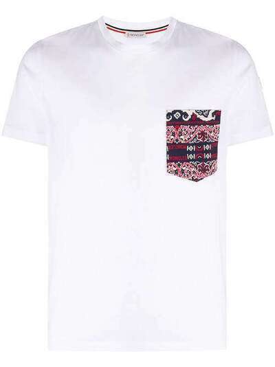 Moncler футболка с карманом 8C725008390Y