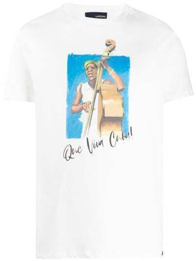 Lardini футболка с принтом Que Viva Cuba! EILTCUBAEI54401