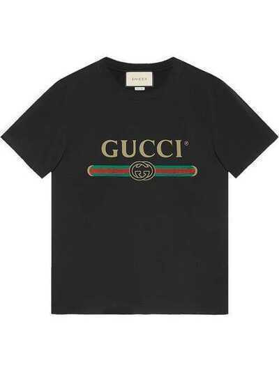 Gucci футболка с логотипом бренда 440103X3F05