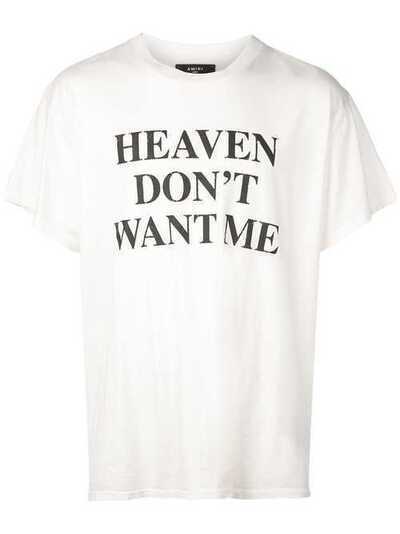 AMIRI футболка с принтом Heaven Don't Want Me W9M03206CJ