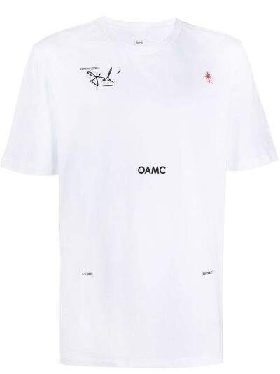 OAMC футболка с вышитым логотипом 708767247908A100