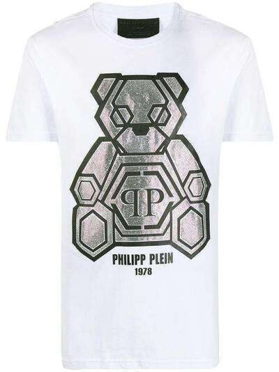 Philipp Plein футболка со стразами S20CMTK4245PJY002N