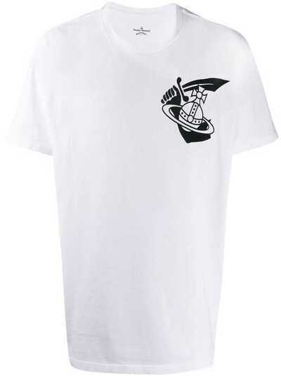 Vivienne Westwood Anglomania футболка Arm & Cutlass 3701001620987