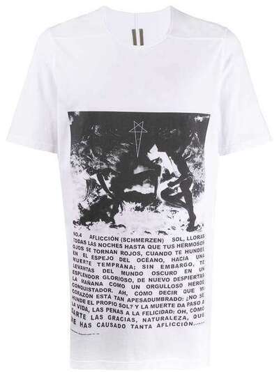 Rick Owens DRKSHDW футболка с принтом DU20S5250RNEP1