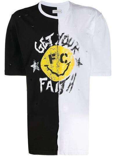 Faith Connexion двухцветная футболка оверсайз X3719JNTM35