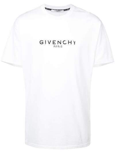 Givenchy винтажная футболка 'Paris' свободного кроя BM70KC3002