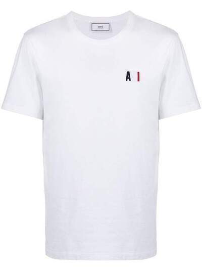 Ami Paris футболка с круглым вырезом и логотипом E20HJ100720