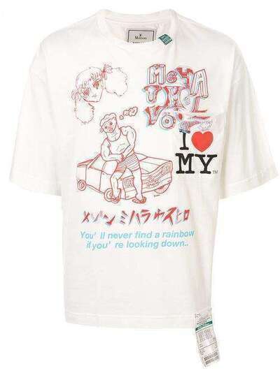 Maison Mihara Yasuhiro футболка с круглым вырезом и принтом A03TS697