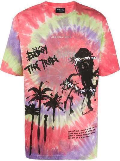 Mauna Kea футболка Enjoy The Tribe с принтом тай-дай MKU105