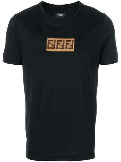 Fendi футболка с логотипом 'FF' FY0894A28U