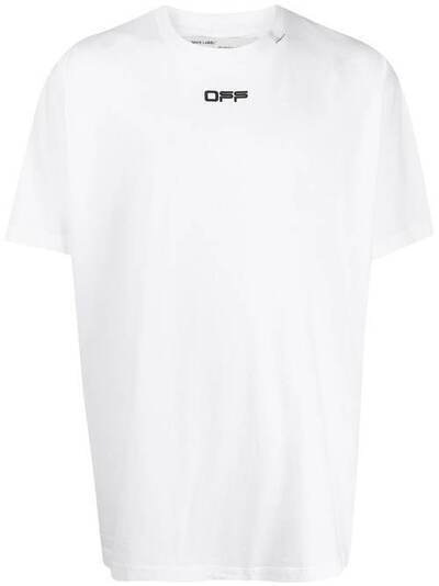 Off-White футболка Wavy Line с логотипом OMAA038R201850040110