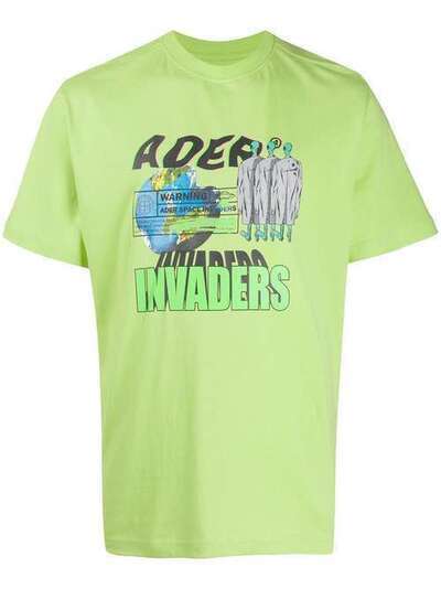 Ader Error футболка с принтом Invaders 20ASSTO11NG1