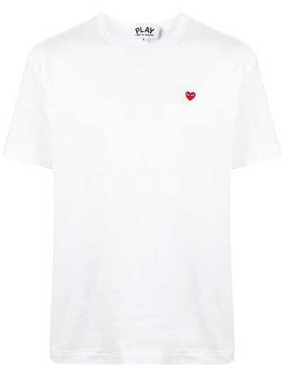 Comme Des Garçons Play футболка с вышитым логотипом AZT200051