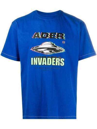 Ader Error футболка с принтом Invader 0ASSTO002