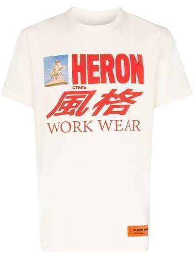 Heron Preston футболка с принтом HMAA011S209140240188