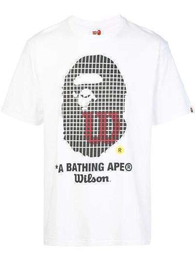 BAPE футболка с графичным принтом M110912DWHX