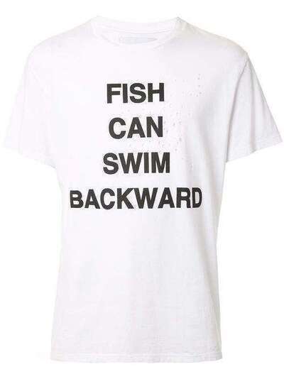 Yoshiokubo футболка с принтом Fish Can Swim YKS20101