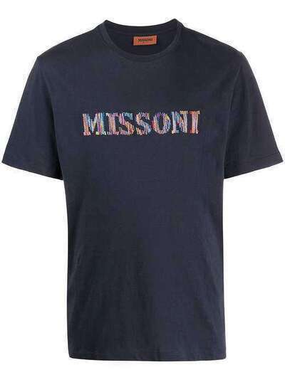 Missoni футболка с вышитым логотипом MUL00075BJ004I