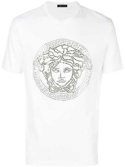 Versace футболка с логотипом 'Medusa' A78902A224620
