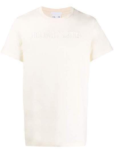 Helmut Lang футболка с вышитым логотипом J06DM508