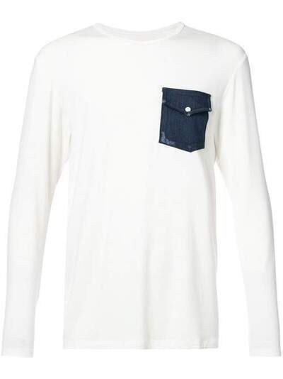 United Rivers футболка с джинсовым карманом DENIMPOCKET