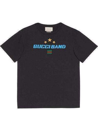 Gucci футболка оверсайз с принтом Gucci Band 565806XJB2W