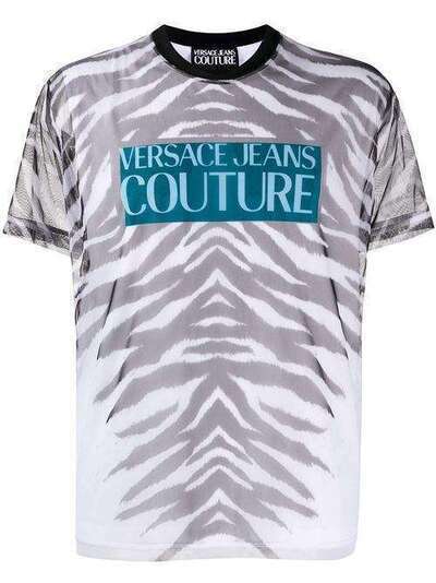 Versace Jeans Couture прозрачная футболка с принтом B3GVB7VC30331