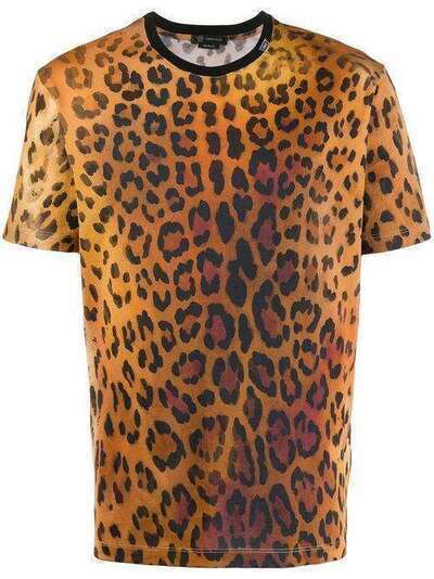 Versace футболка с леопардовым принтом A85177A232543