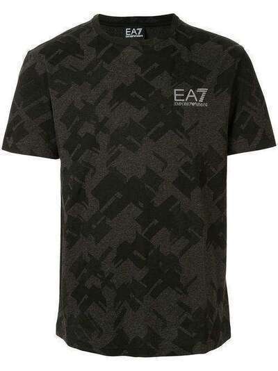 Ea7 Emporio Armani футболка с геометричным принтом 6GPT70PJV5Z