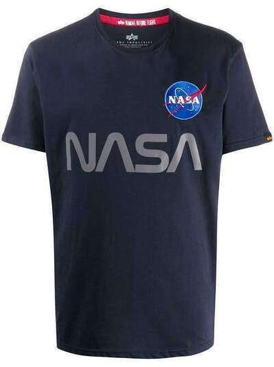 Alpha Industries футболка с вышивкой NASA 178501C