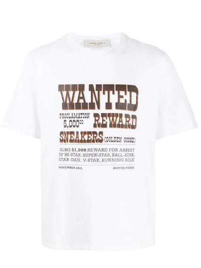 Golden Goose футболка с принтом Wanted G36MP524N1