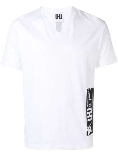Les Hommes Urban классическая футболка с V-образным вырезом URG801PUG806