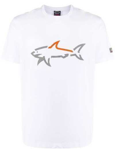 Paul & Shark футболка с принтом Reflective Shark E20P1088