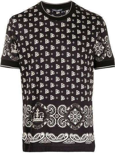 Dolce & Gabbana футболка с принтом Bandana G8KD0TFI7G5