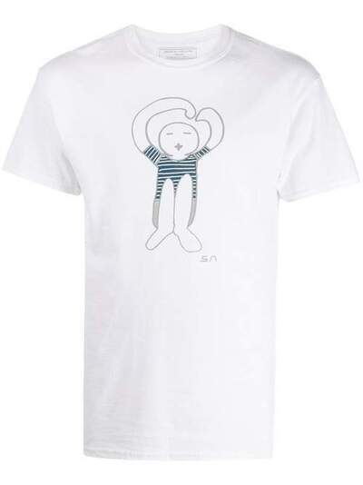Société Anonyme футболка с круглым вырезом и графичным принтом MENSLOGOTEESTRIPES
