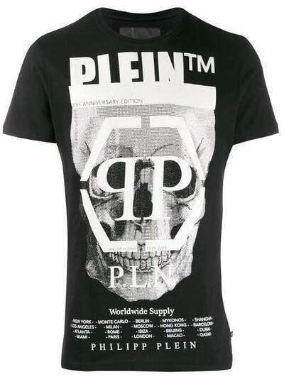 Philipp Plein футболка SS Skull F19CMTK3555PJY002N