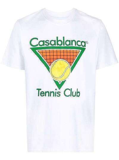 Casablanca футболка Tennis Club с логотипом MS20TS001CASATENNI156940
