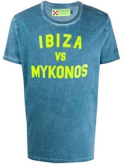 Mc2 Saint Barth футболка с принтом Ibiza vs Mykonos WYN0001IBMY17