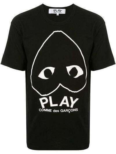 Comme Des Garçons Play футболка с круглым вырезом и логотипом AZT114051